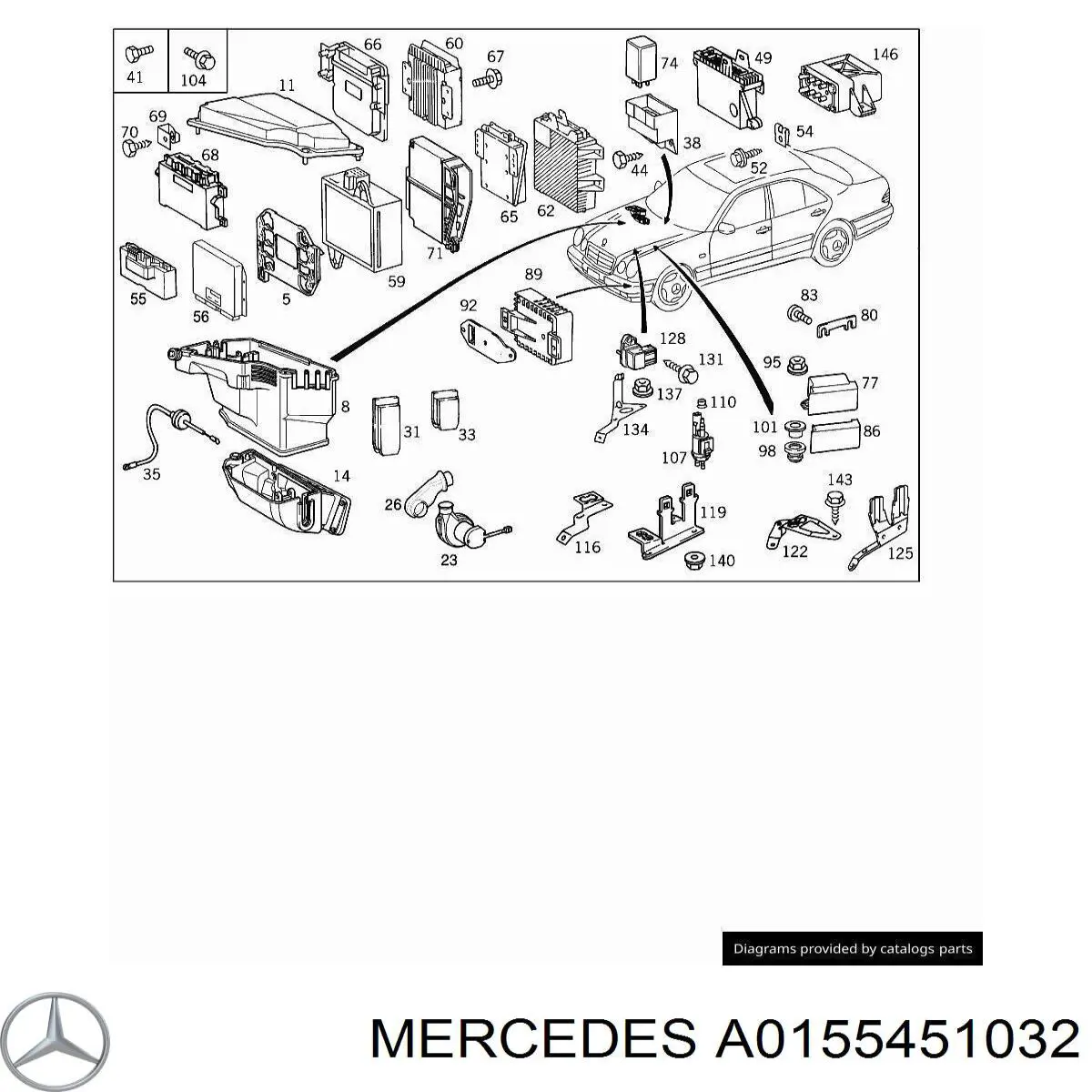 Купить 0155451032 Mercedes Блок управления акпп
