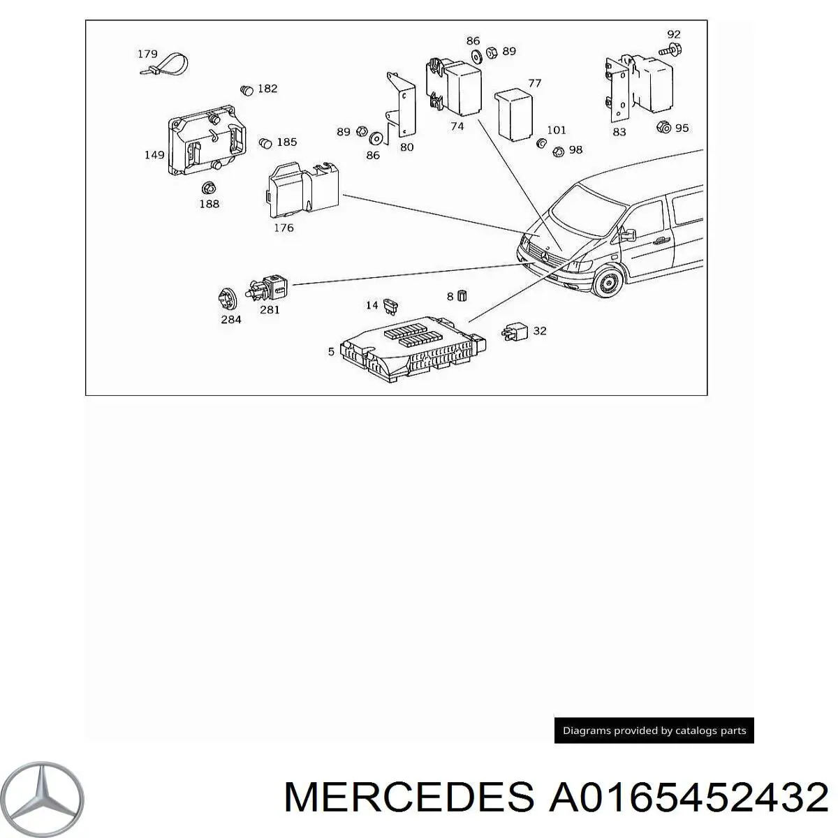 Купить A0165452432 Mercedes Реле обогрева заднего стекла