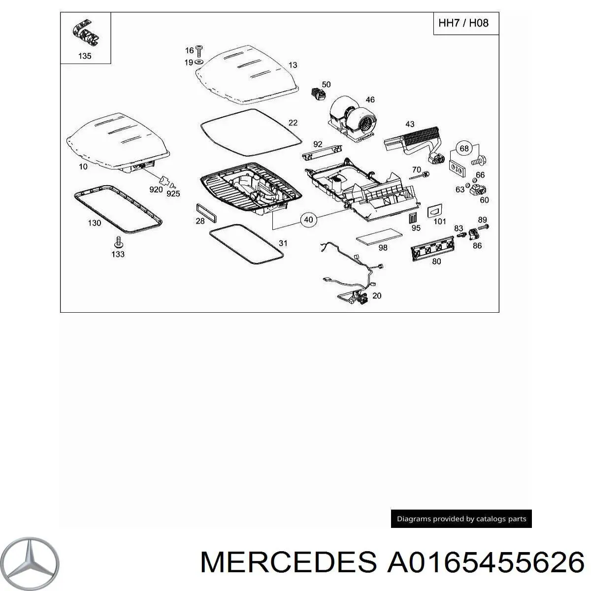 A0165455626 Mercedes 