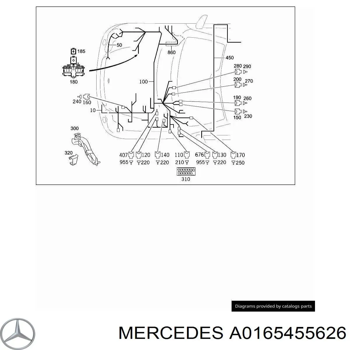  Mercedes A0165455626 цена, от 2.40 USD