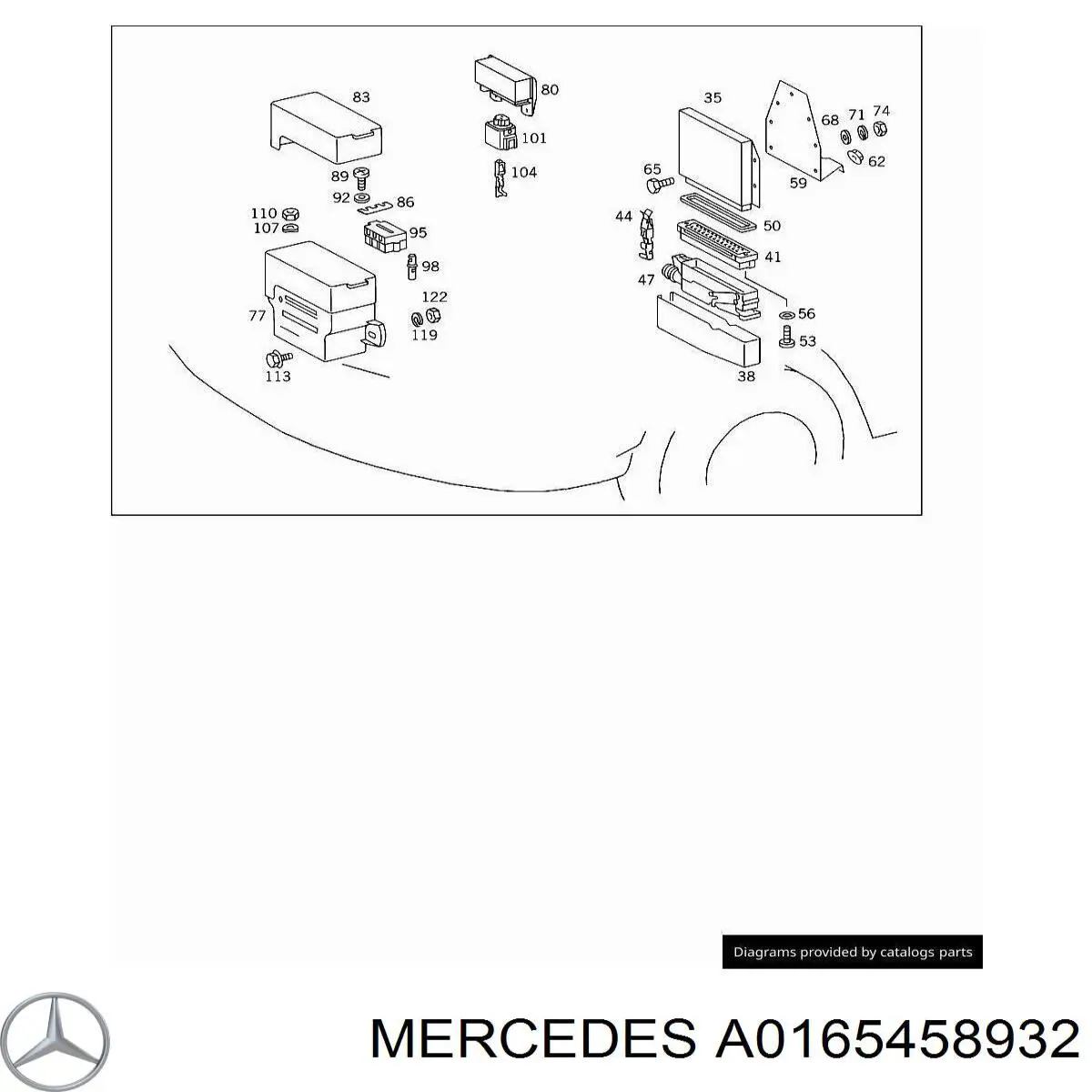 A0165458932 Mercedes relê das velas de incandescência