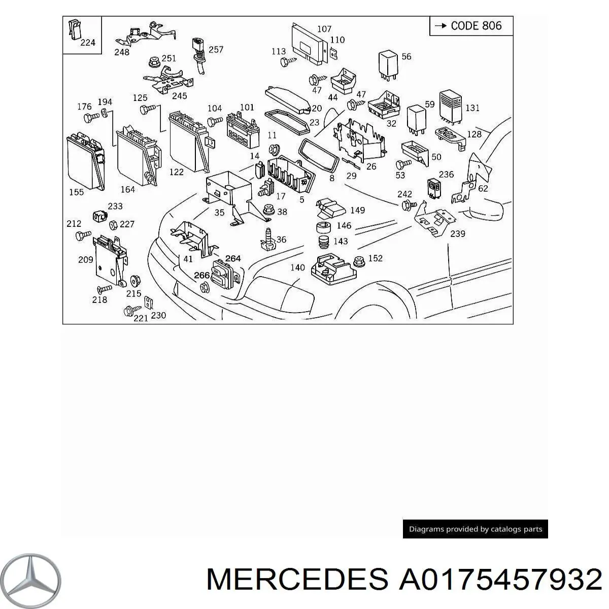 A0175457932 Mercedes 