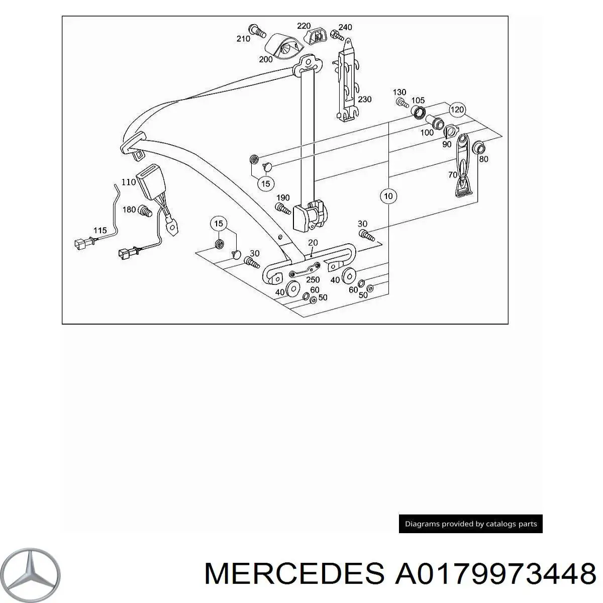 Купить A0179973448 Mercedes 