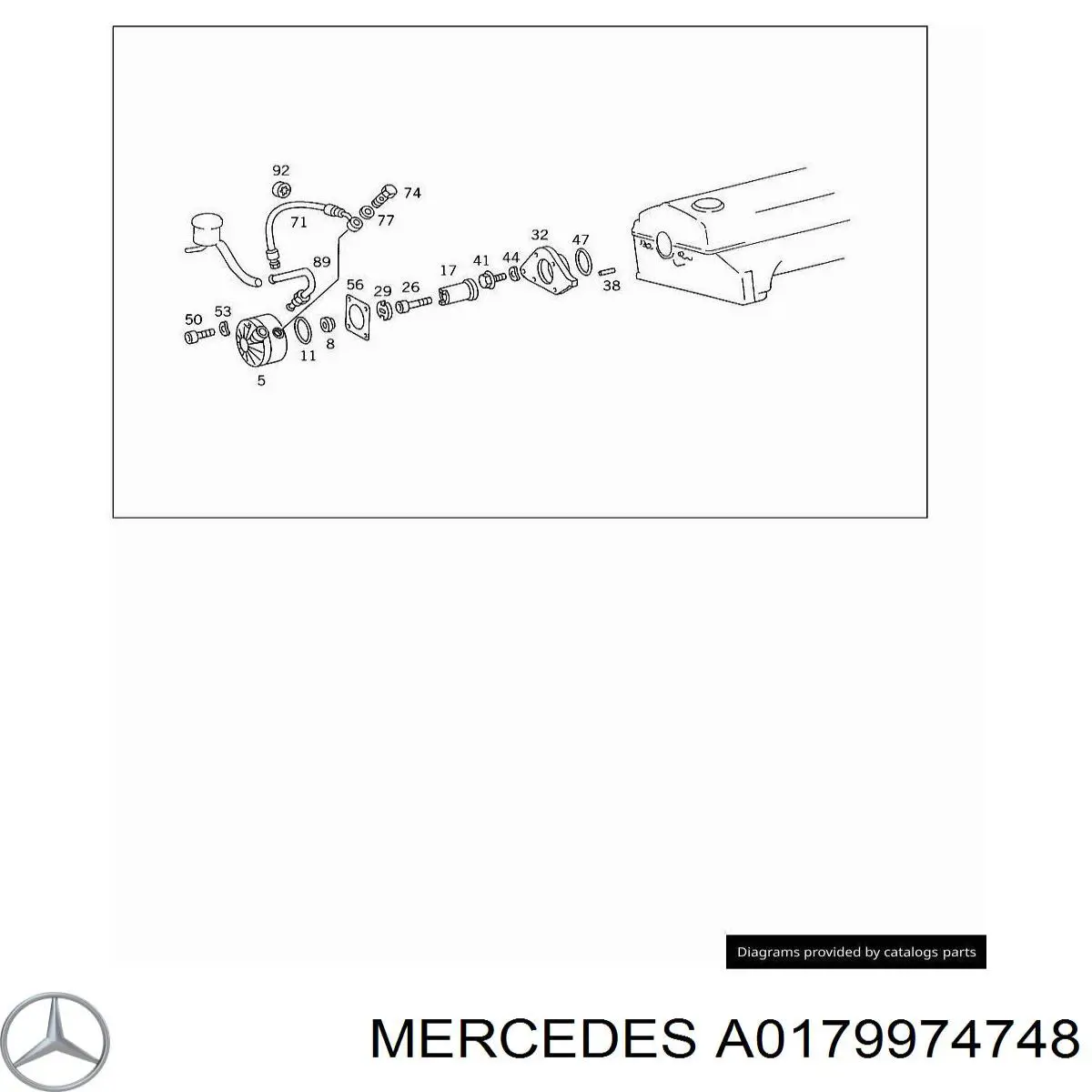 179974748 Mercedes прокладка клапанной крышки двигателя, кольцо