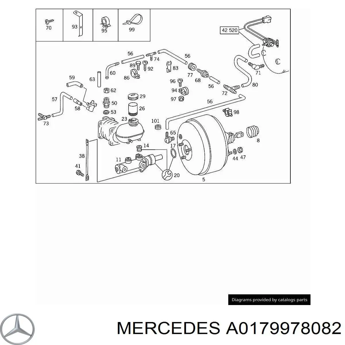  Mercedes A0179978082 цена, от 2.36 USD