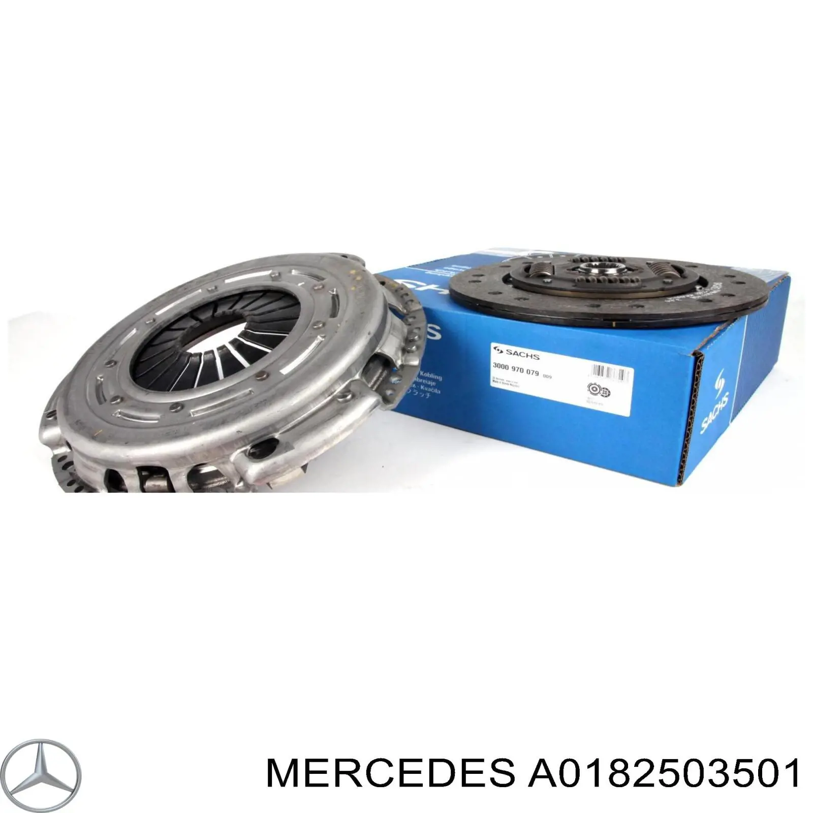 Купить A0182503501 Mercedes Комплект сцепления (диск, корзина, подшипник)