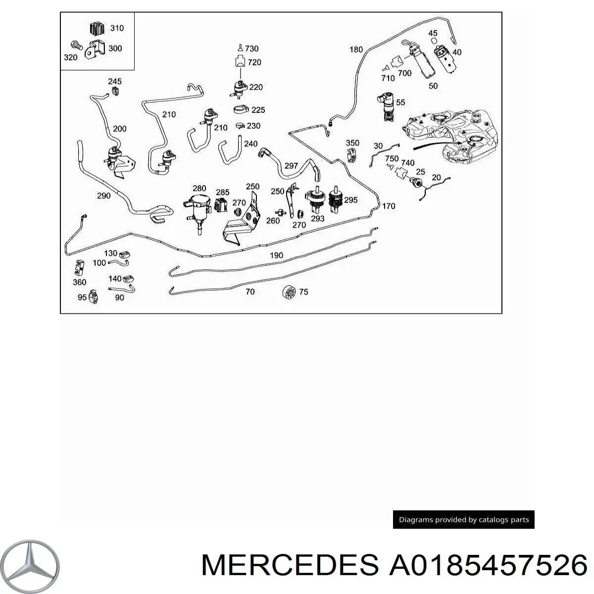  Mercedes A0185457526 цена, от 5.06 USD