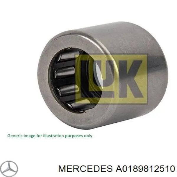 A0189812510 Mercedes Опорный подшипник первичного вала КПП (центрирующий подшипник маховика)