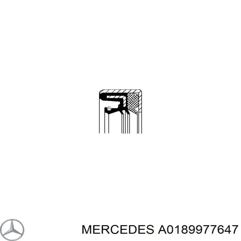 A0189977647 Mercedes сальник редуктора заднего моста