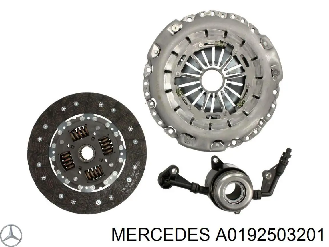 Комплект сцепления (3 части) Mercedes A0192503201 цена, от 259.25 USD