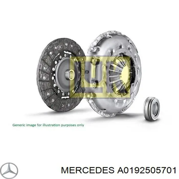 A0192505701 Mercedes kit de embraiagem (3 peças)