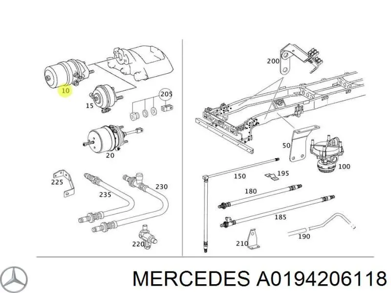 A0194206118 Mercedes 