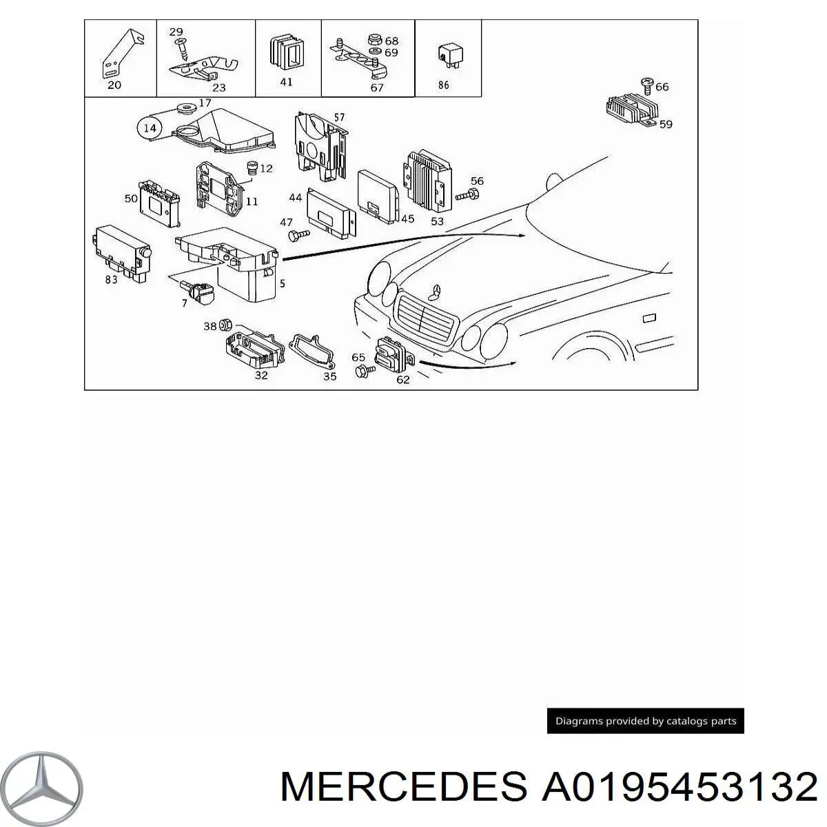 A0195453132 Mercedes Модуль управления (ЭБУ) ASR