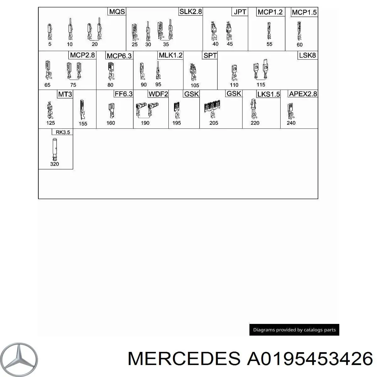 A0195453426 Mercedes 