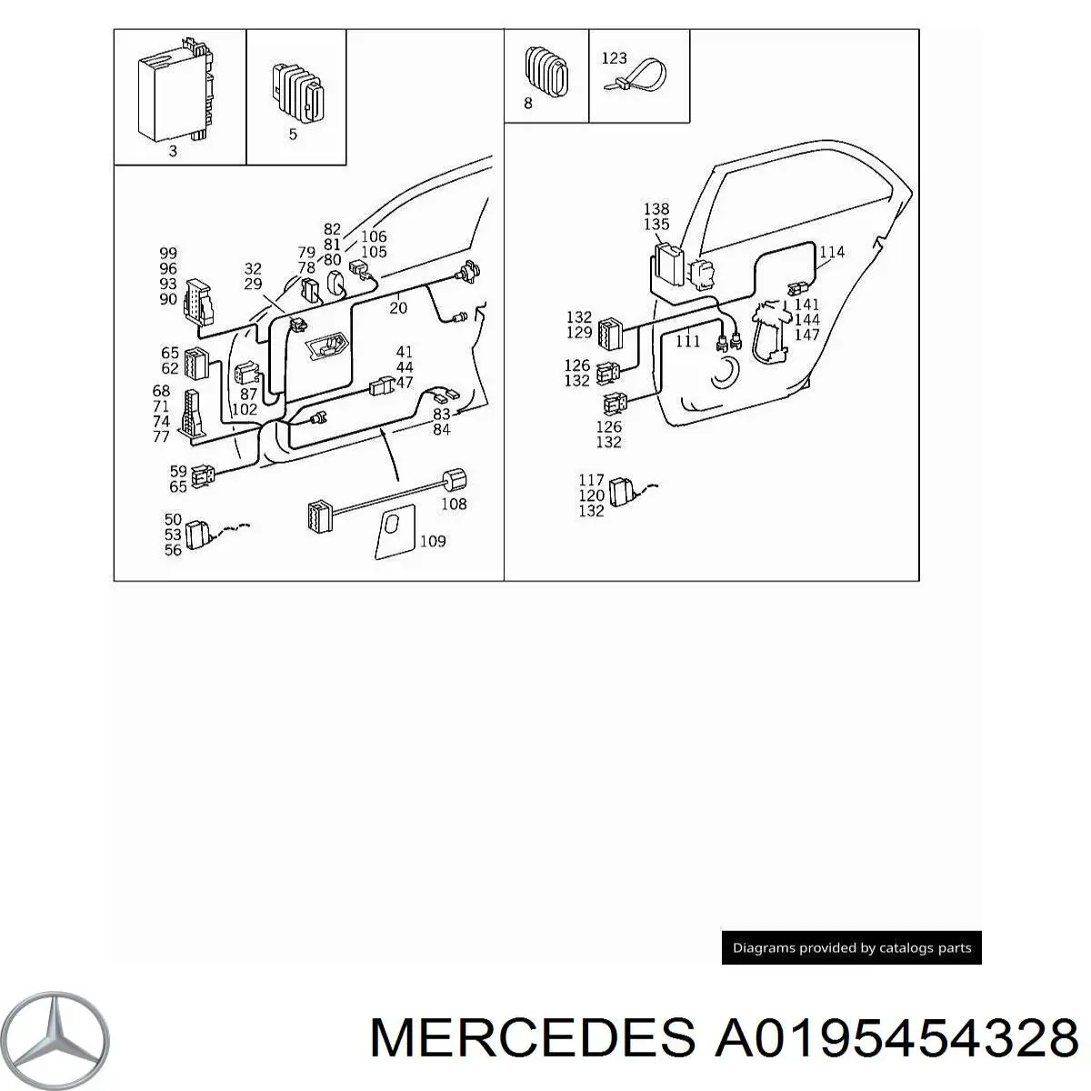  Mercedes A0195454328 цена, от 68.24 USD