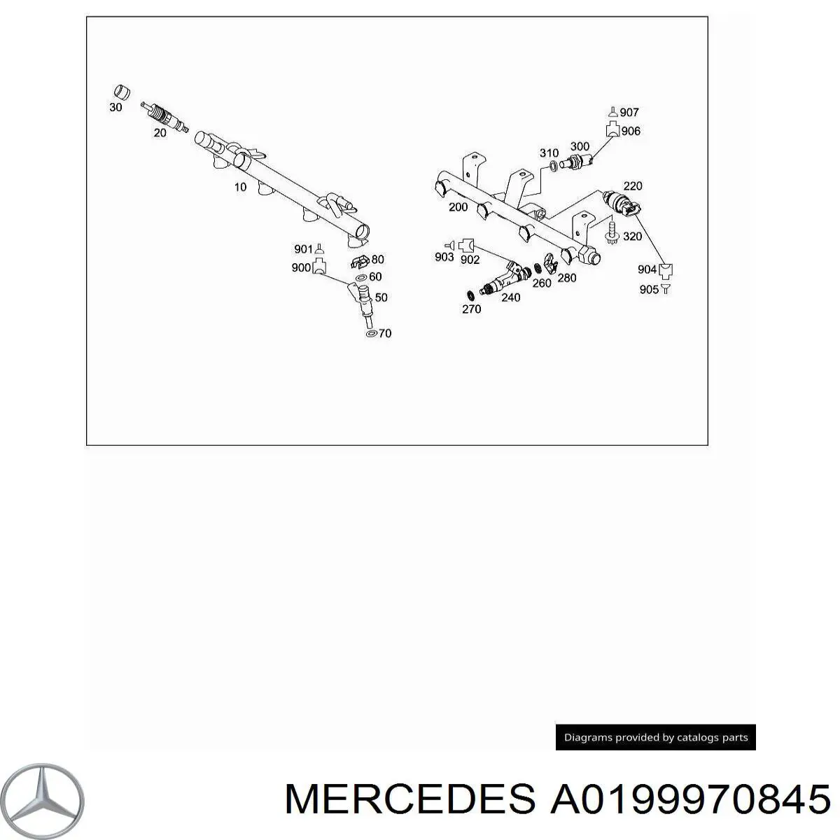  Mercedes A0199970845 цена, от 1.45 USD