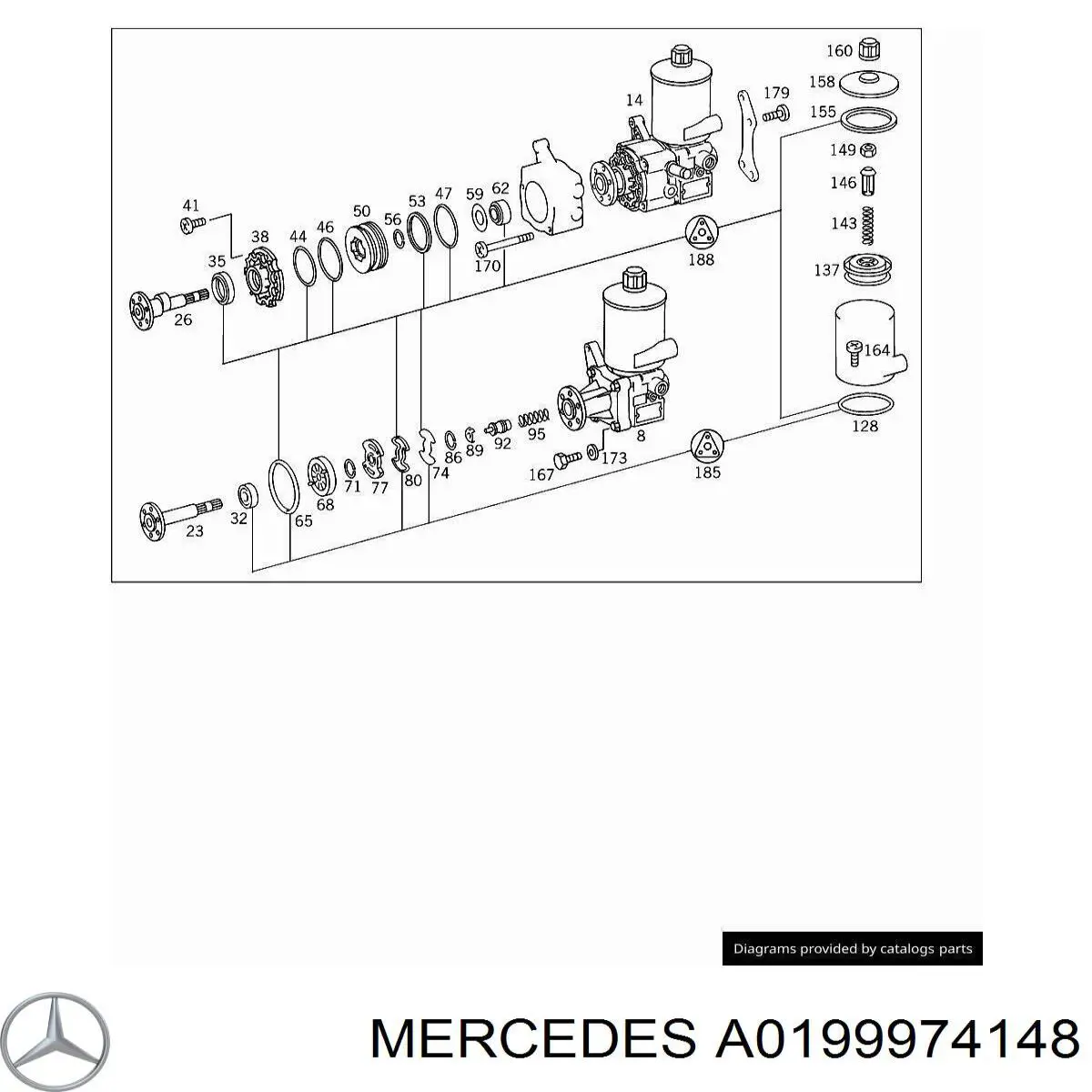 Купить A0199974148 Mercedes 