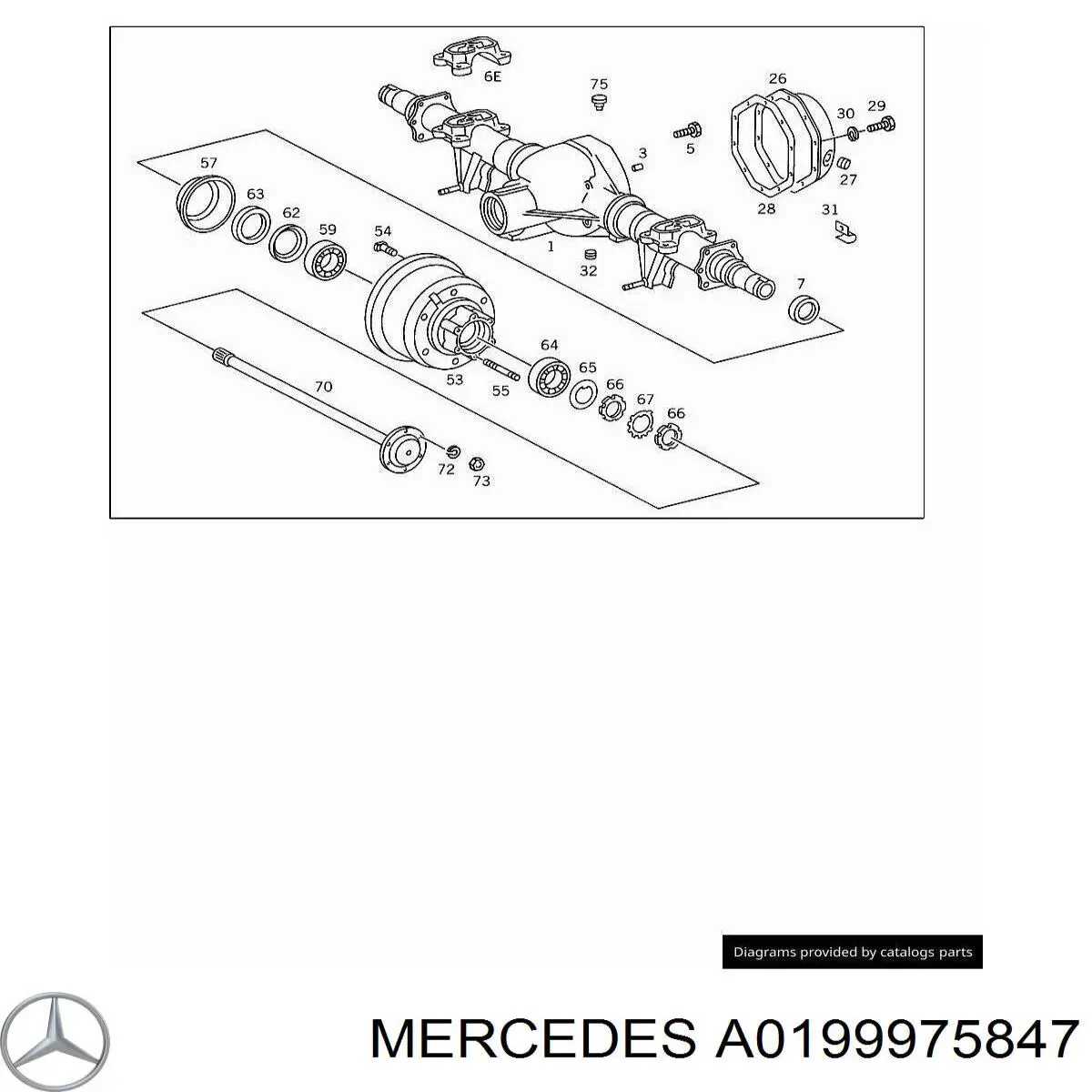 A0199975847 Mercedes сальник передней ступицы