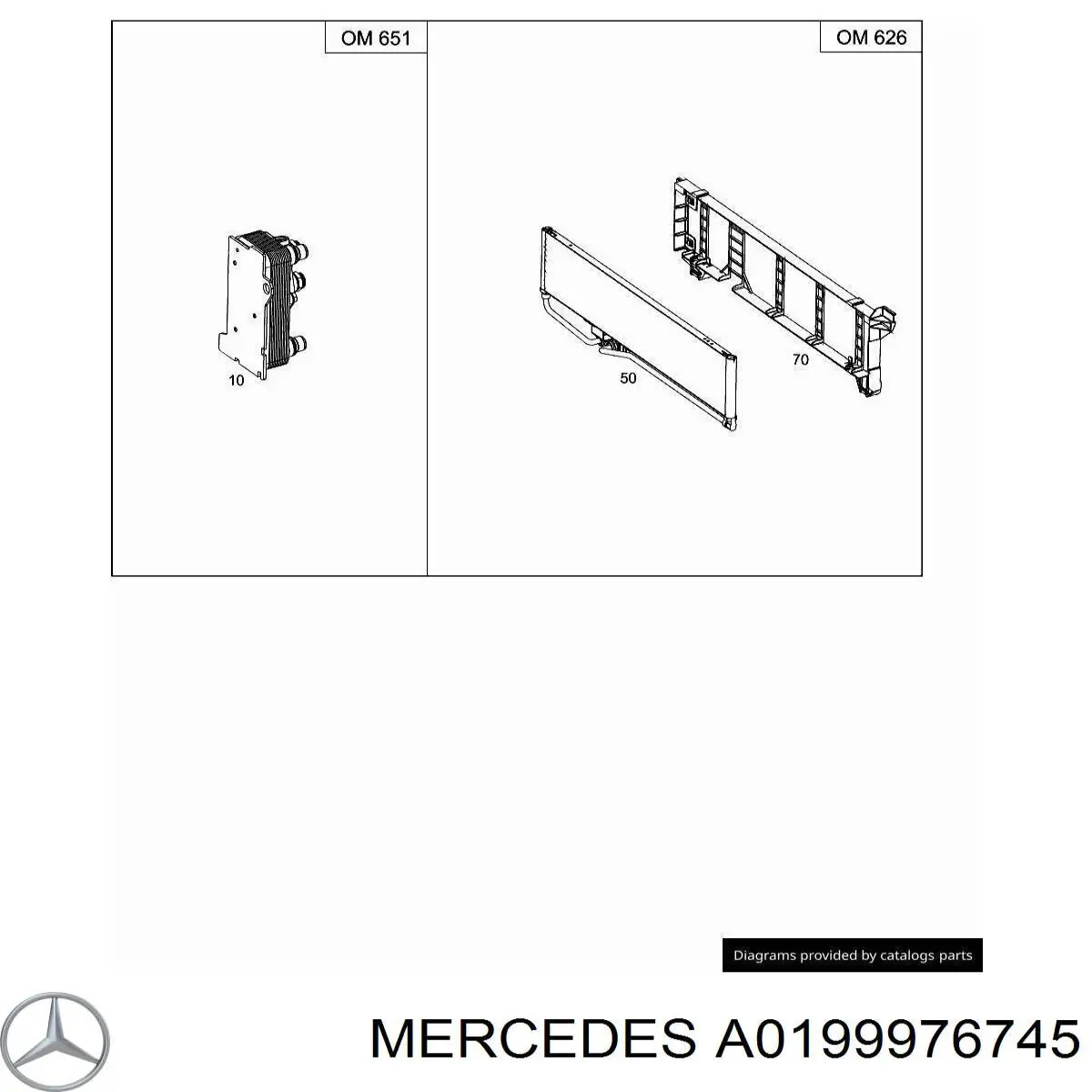Купить A0199976745 Mercedes Кольцо уплотнительное трубки охлаждения АКПП