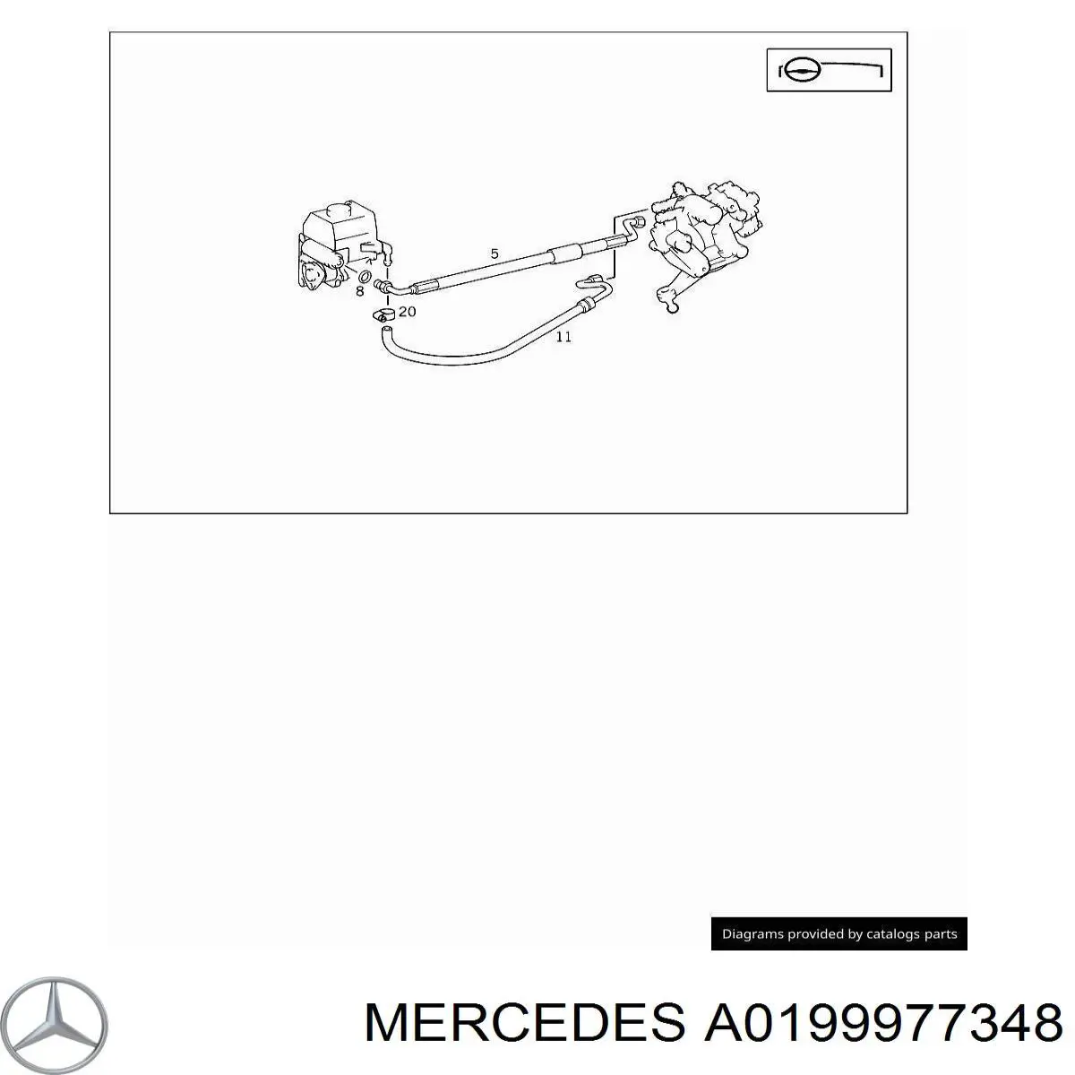  Mercedes A0199977348 цена, от 6.42 USD