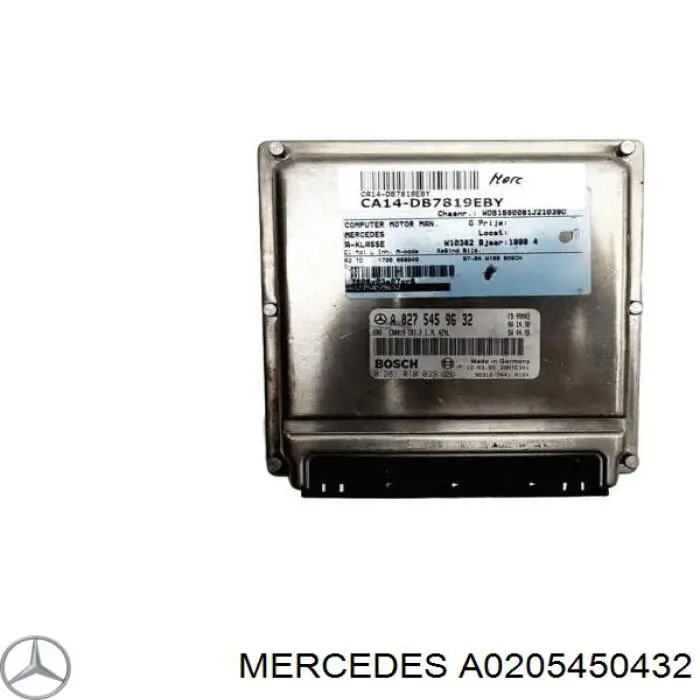 Блок управления двигателем A0205450432 Mercedes