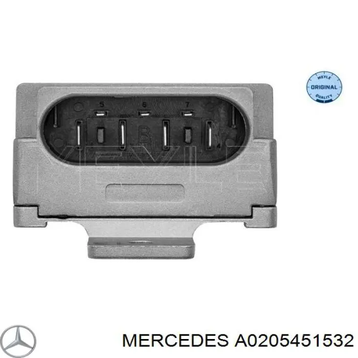 A0205451532 Mercedes regulador de revoluções de ventilador de esfriamento (unidade de controlo)
