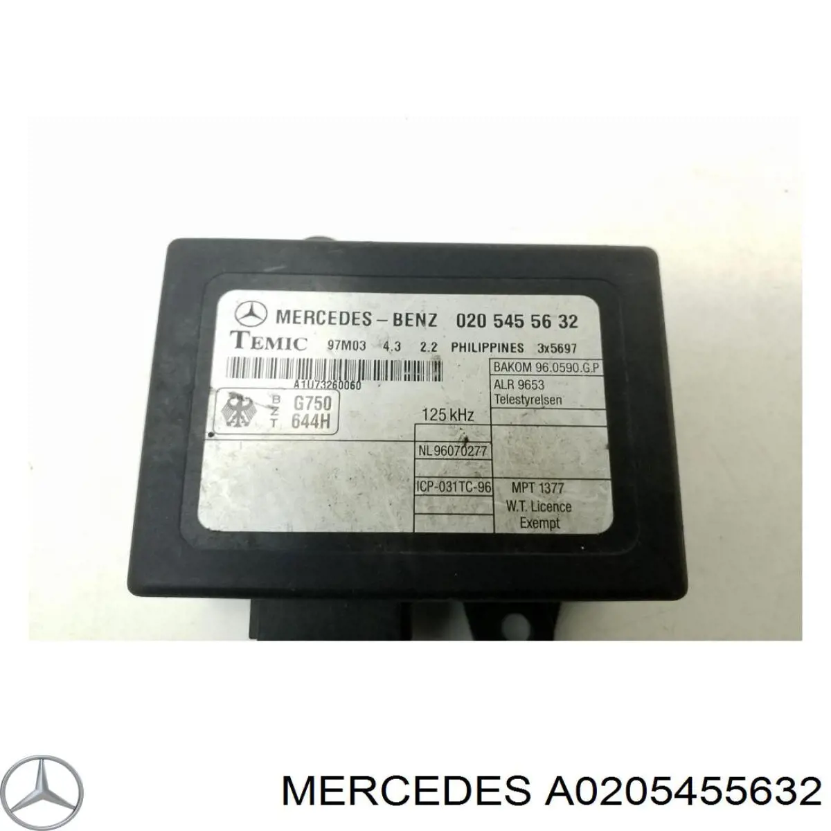 Модуль управления (ЭБУ) иммобилайзером A0205455632 Mercedes