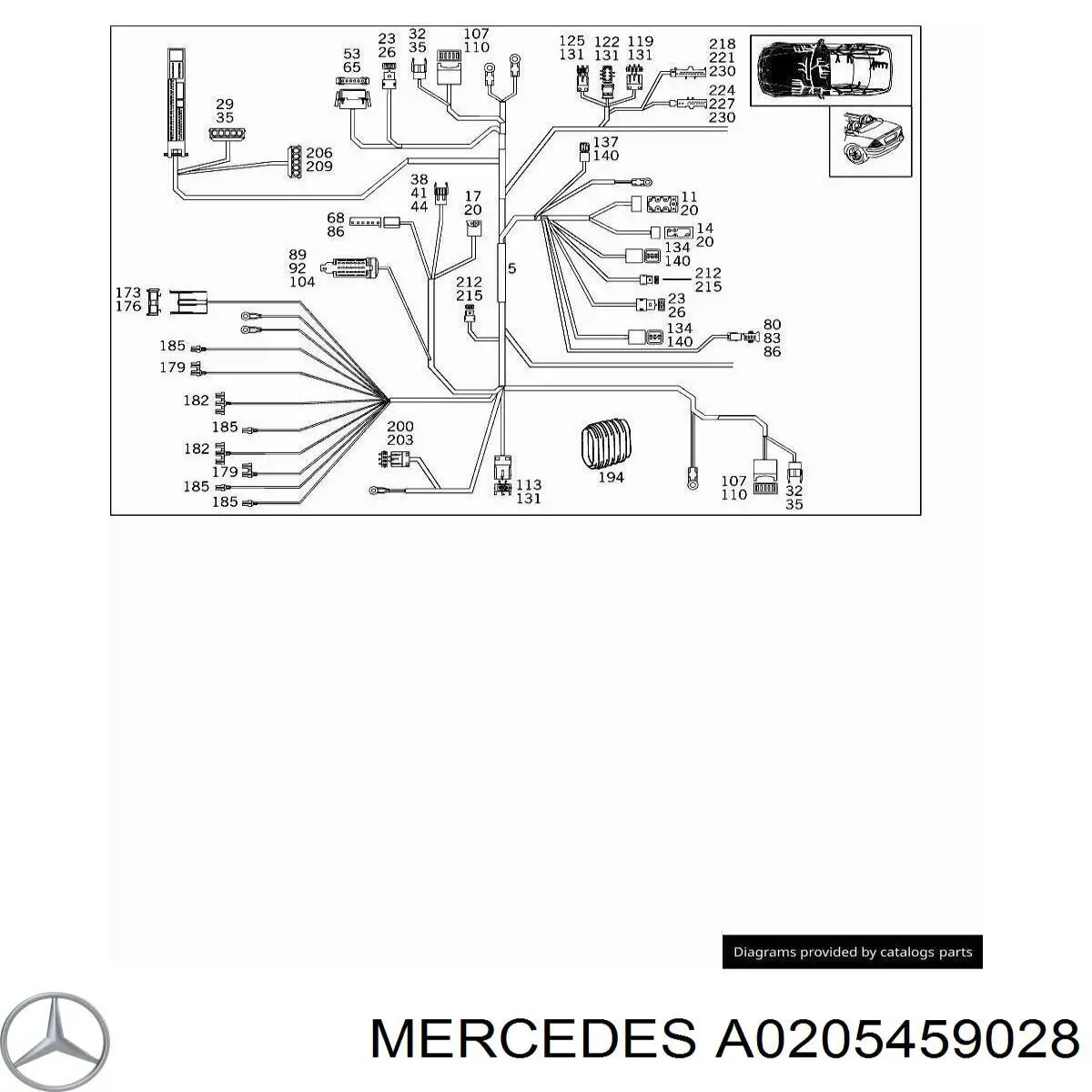  Mercedes 0205459028 цена, от 67.93 USD