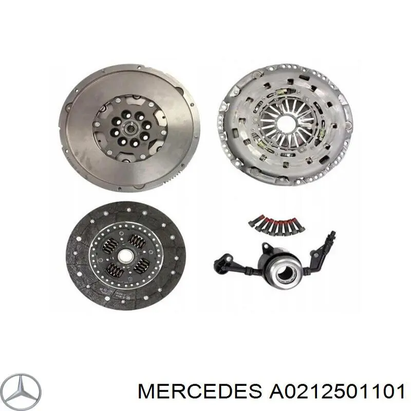 Комплект сцепления (3 части) Mercedes A0212501101 цена, от 202.44 USD