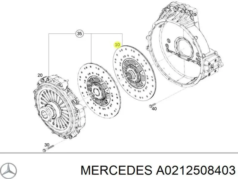 Диск сцепления Mercedes A0212508403 цена, от 324.61 USD