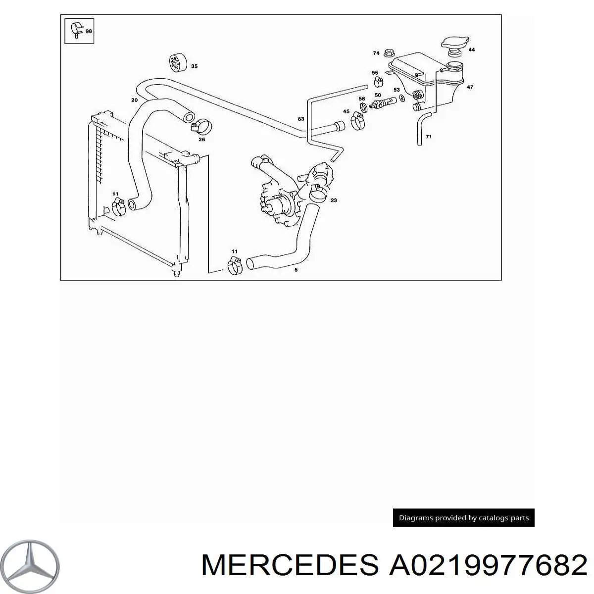  Mercedes A0219977682 цена, от 10.90 USD