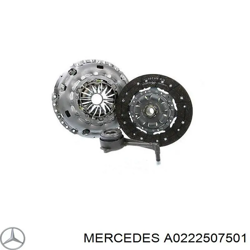 Комплект сцепления (3 части) Mercedes 0222507501 цена, от 282.88 USD