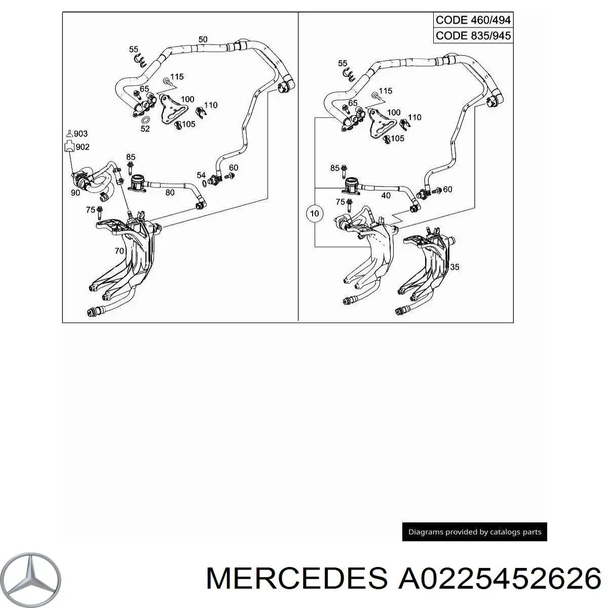 A0225452626 Mercedes 