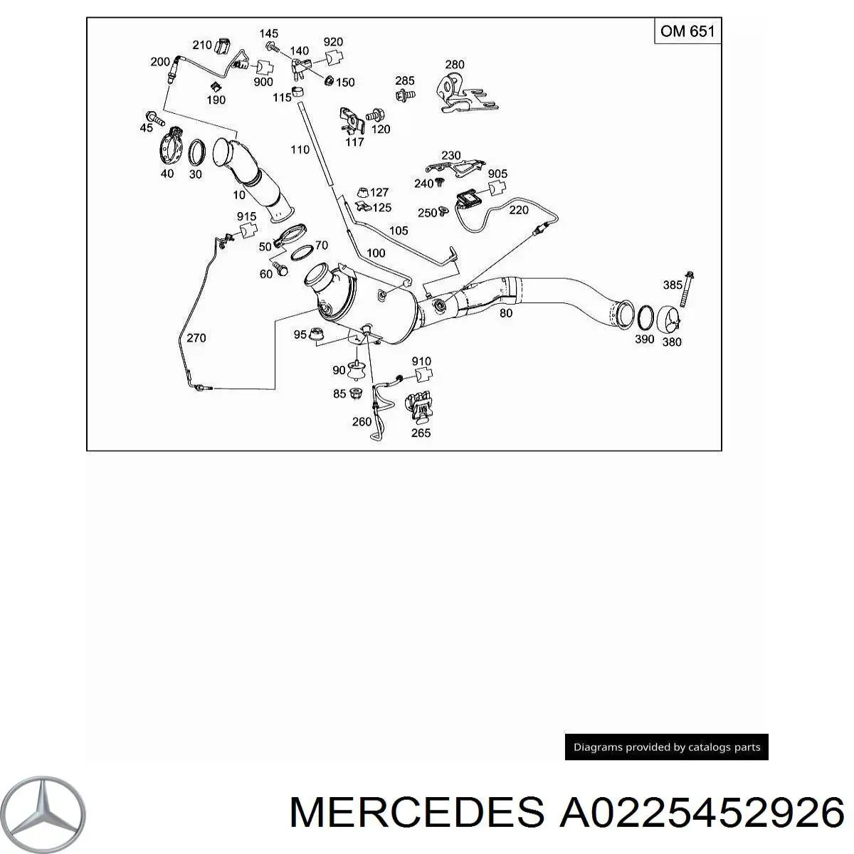 A0225452926 Mercedes 