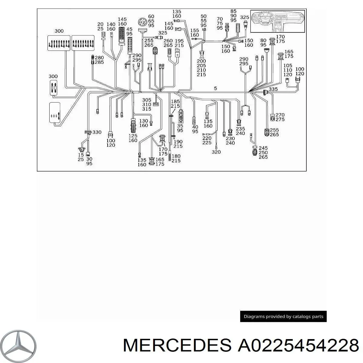  Mercedes A0225454228 цена, от 3.80 USD