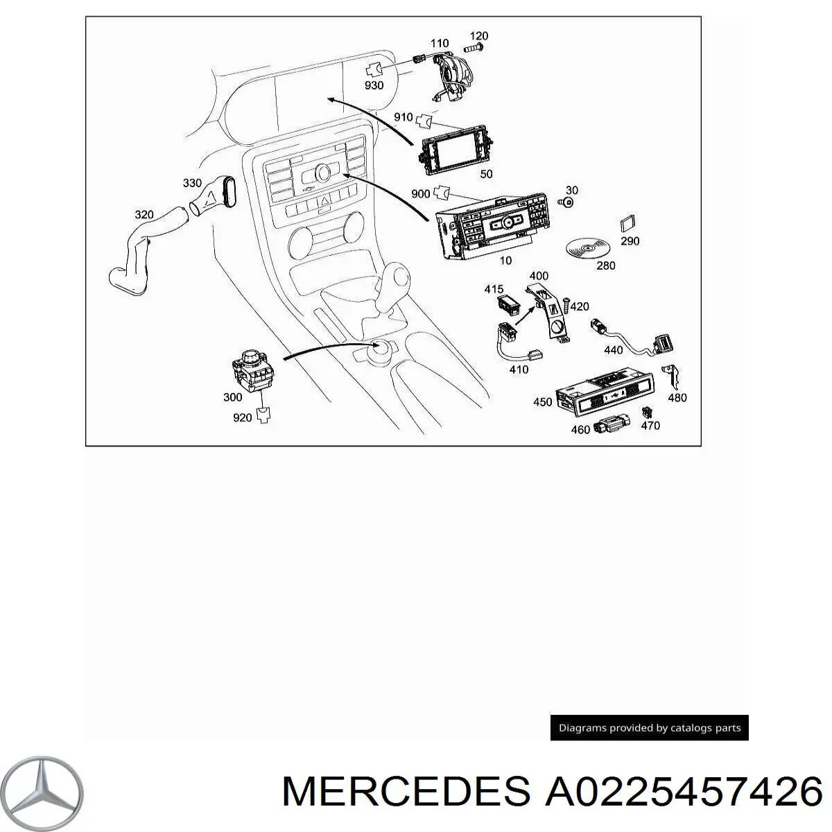 A0225457426 Mercedes 