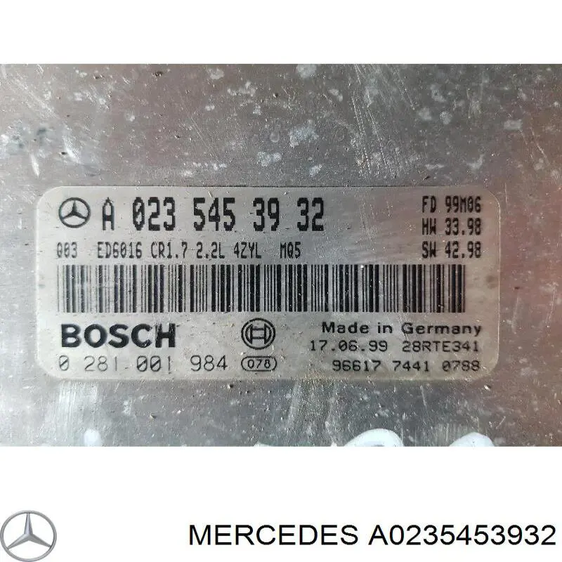  Mercedes A0235453932 цена, от 126.69 USD