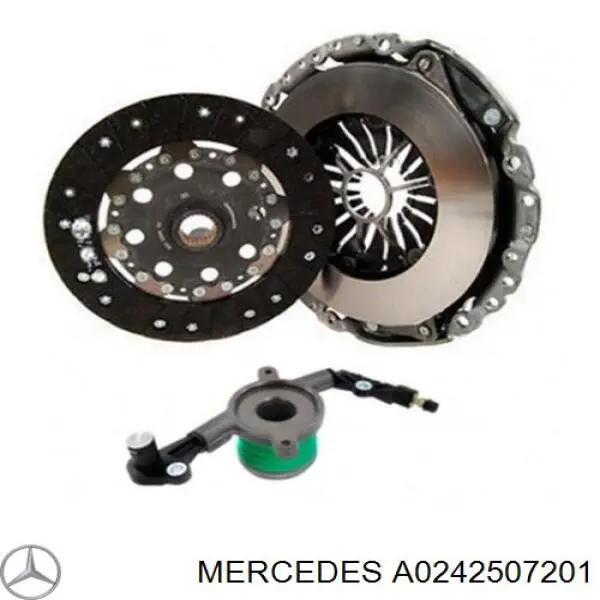 Комплект сцепления (3 части) Mercedes A0242507201 цена, от 330.52 USD