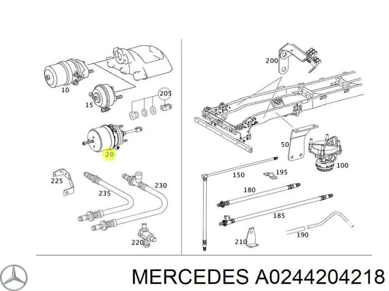 Купить A0244204218 Mercedes 