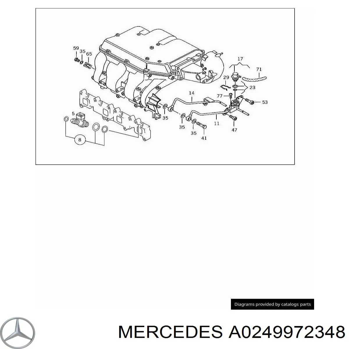 A0249972348 Mercedes 