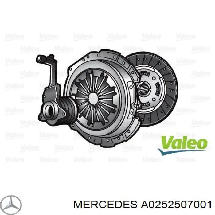 Комплект сцепления Mercedes A0252507001