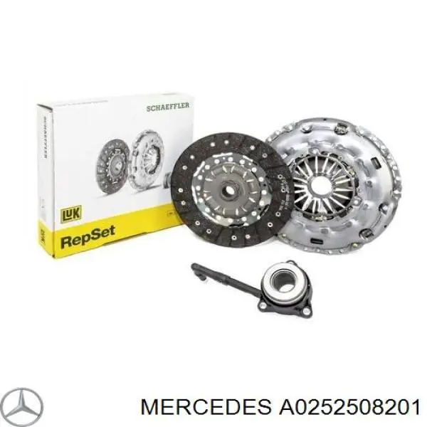 A0252508201 Mercedes kit de embraiagem (3 peças)