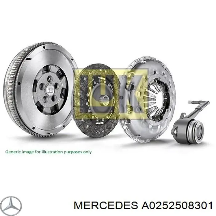 Комплект сцепления (3 части) Mercedes A025250830180 цена, от 258.11 USD