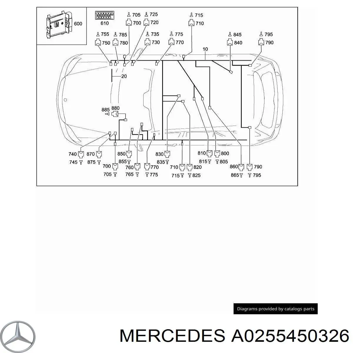 Купить 0255450326 Mercedes 