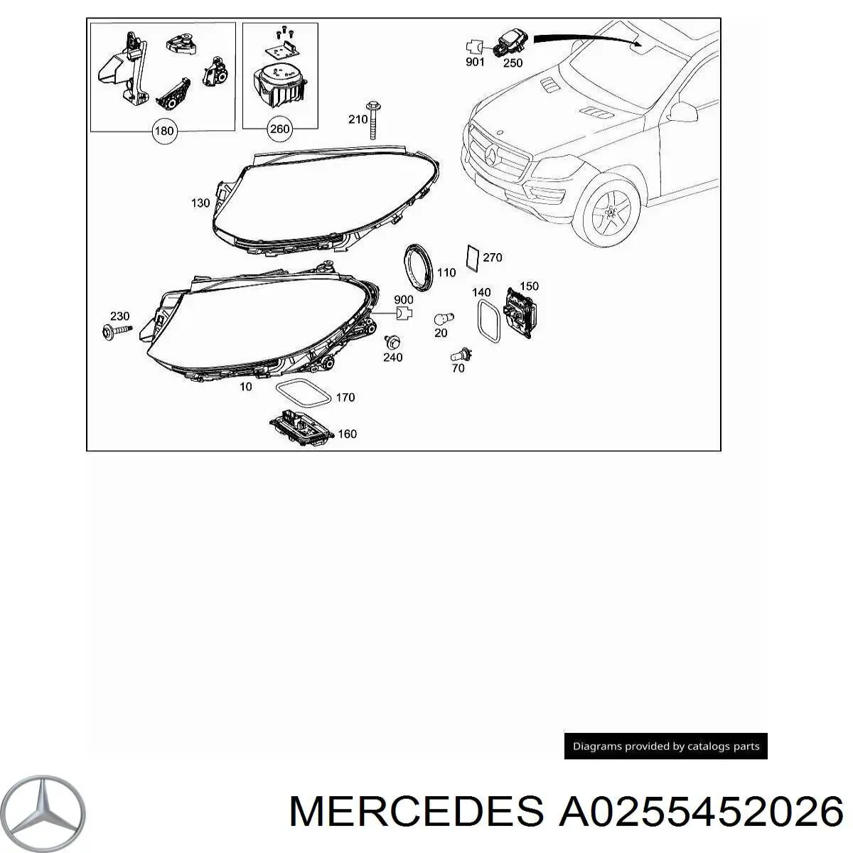  Mercedes A0255452026 цена, от 6.36 USD