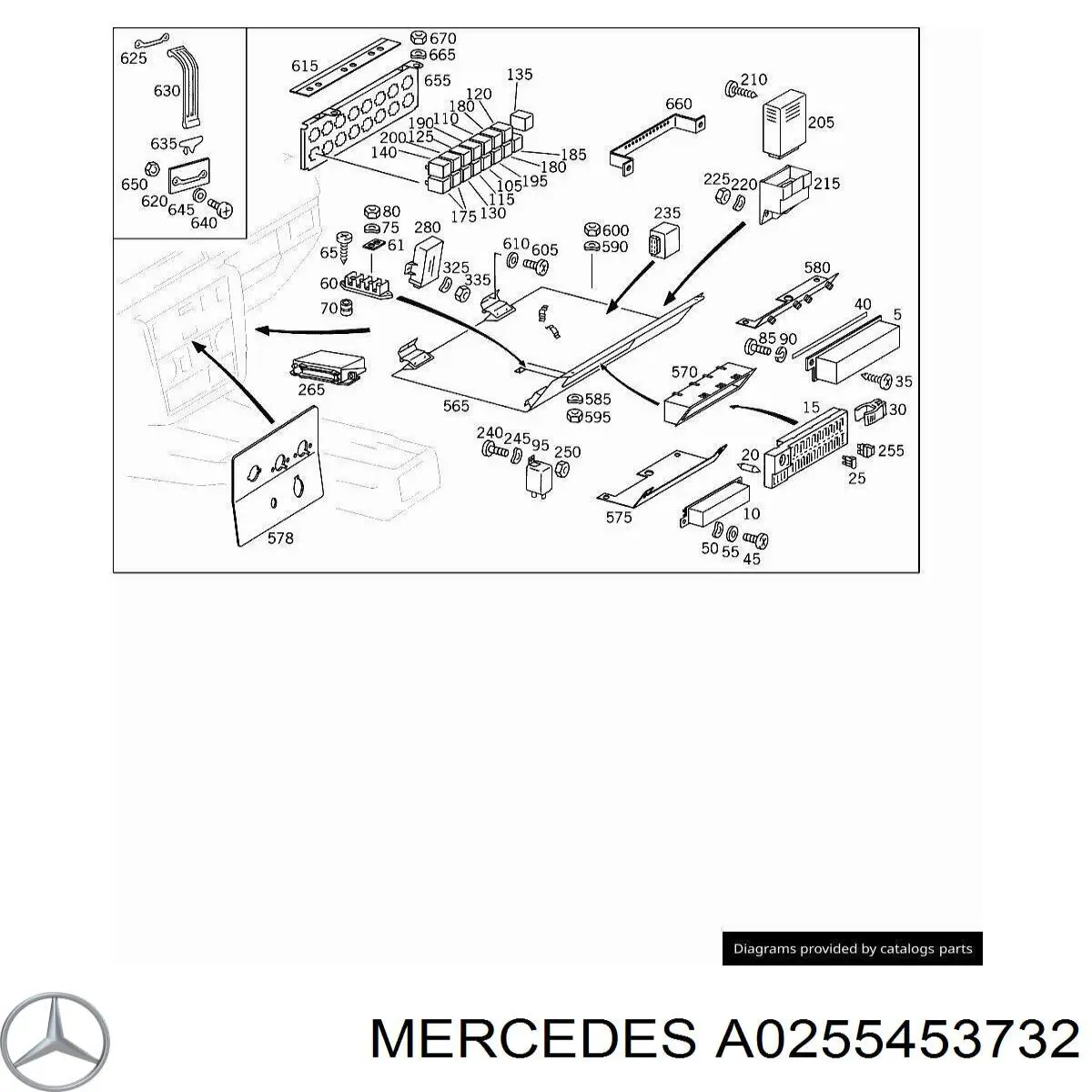 A0255453732 Mercedes 