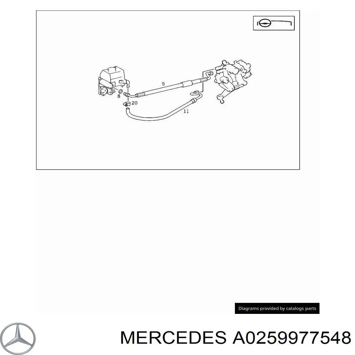  Mercedes A0259977548 цена, от 191.84 USD