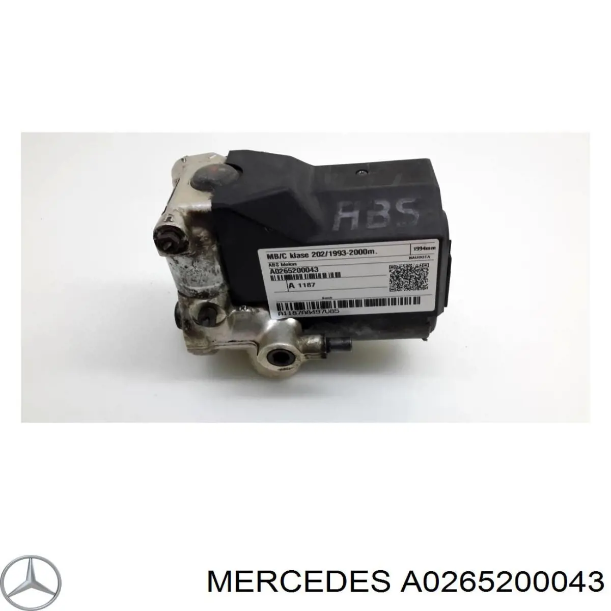 A0265200043 Mercedes блок управления абс (abs гидравлический)