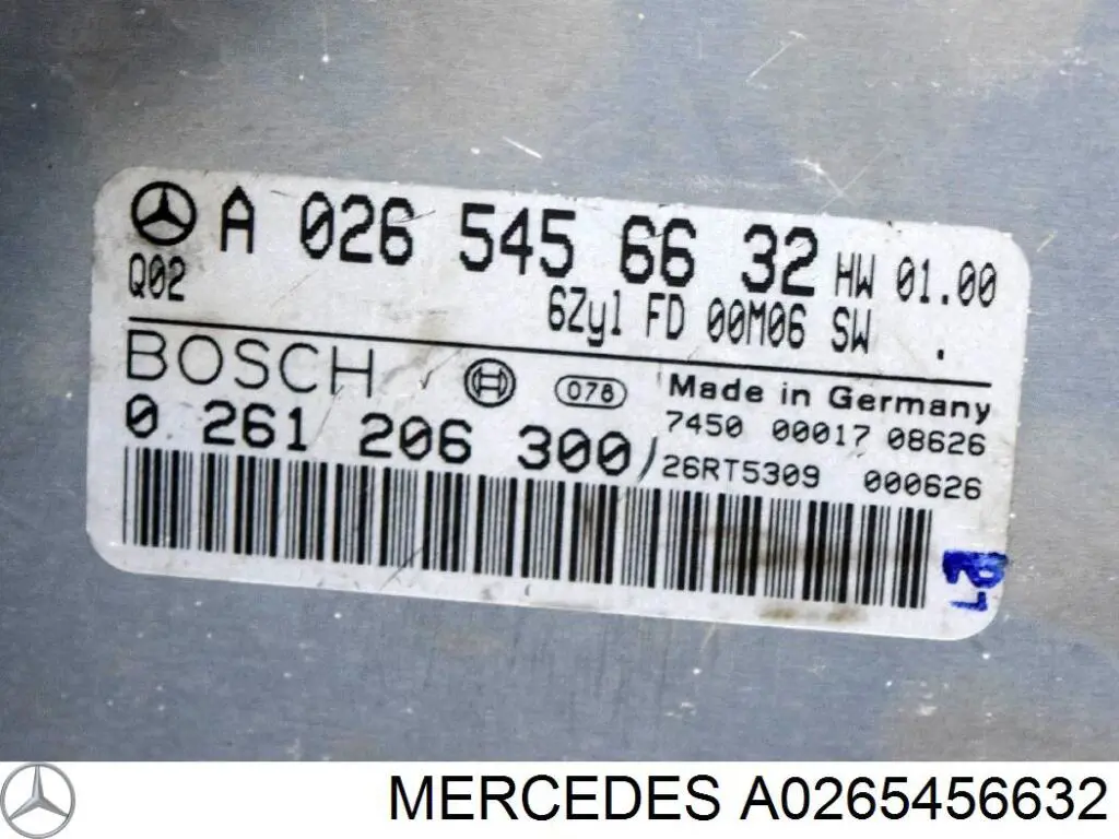 0265456632 Mercedes Мозги двигателя