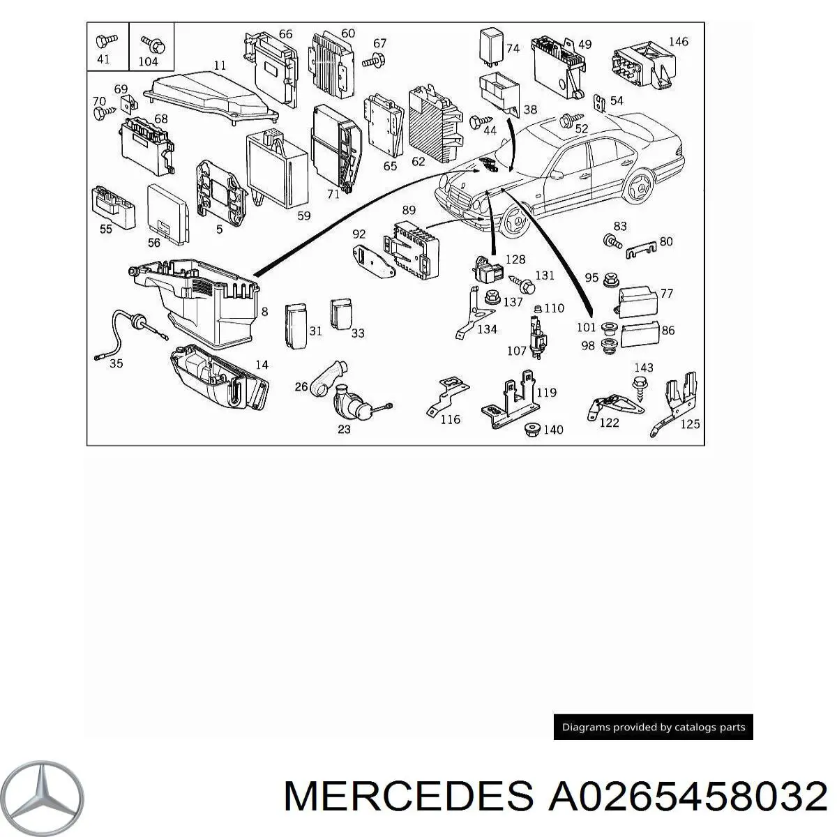A0265458032 Mercedes модуль управления (эбу АКПП электронный)